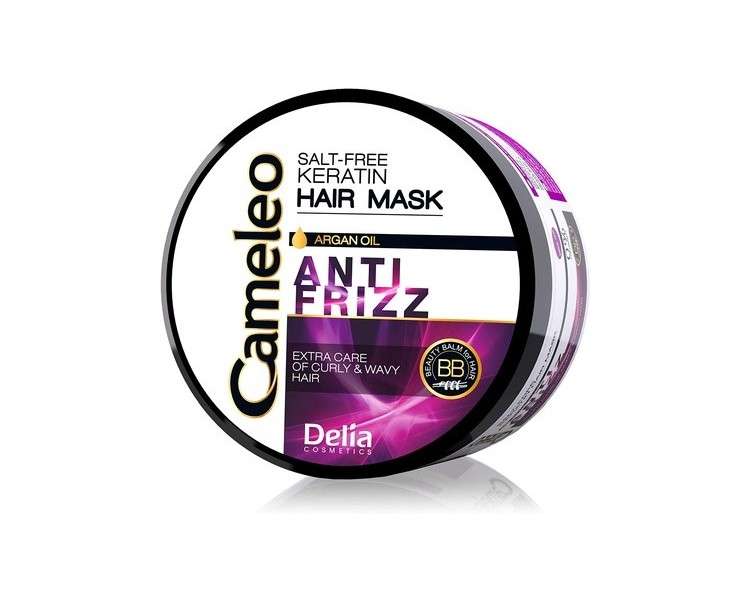 Cameleo - Keratin Anti Frizz Mask For Curly And Rebelious Hair - With Argan Oil