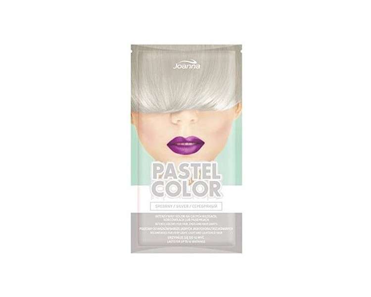 Joanna Pastel Color Hair Shampoo Up to 10 Washes Ammonia Free 35g Silver