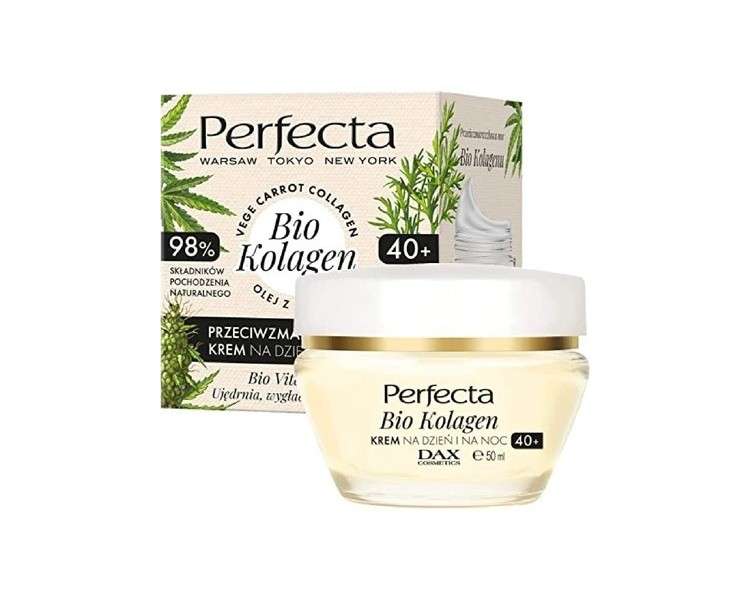 Perfecta Bio Collagen Anti-Wrinkle Cream with Collagen and Vitamin C for Day and Night 40+