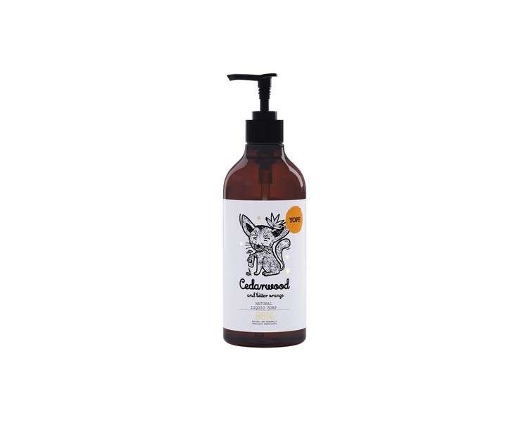 YOPE Cedarwood & Bitter Orange Natural Liquid Hand Soap 500ml