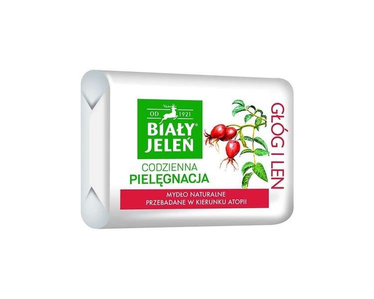 Hypoallergenic Premium Hawthorn Soap and Linen 100g by Bia?y Jele?