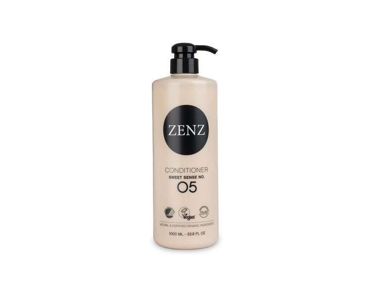 ZENZ Sweet Sense no. 05 Conditioner 1,000ml Bergamot & Orange Blossom Scent - Silicone Free - Normal & Fine Hair