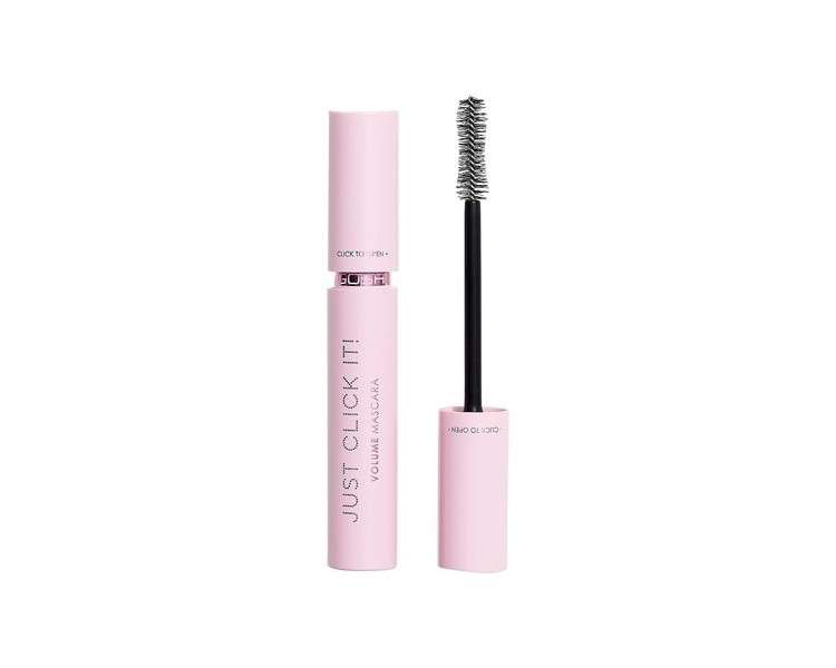 GOSH Just Click It! Volume Mascara for Extra Length and Maximum Volume Special Formula Fragrance Free Allergy Certified Vegan 001 Extreme Black