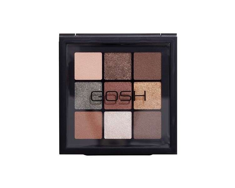 GOSH Eyedentity Eyeshadow Palette 003 BE HAPPY with 9 Perfectly Coordinated Matte and Metallic Shades - Vegan and Perfume-Free