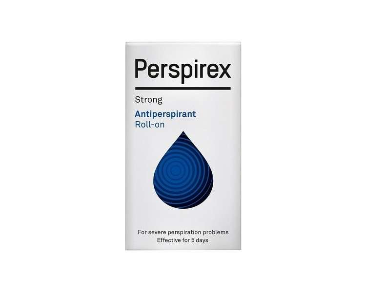 Perspirex Extra Strength Antiperspirant Roll on 20ml Long Lasting Sweat Protection