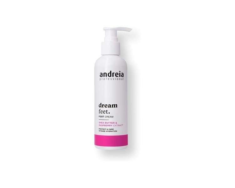Andreia Professional Foot Cream Dream Feet with Shea Butter and Raspberry Extracts - Intense Hydration 200ml