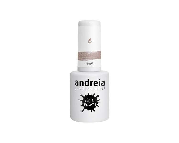 Andreia Semi-Permanent Nail Gel Polish for UV/LED Lamp Intense Shine and 4 weeks Lasting French Manicure Nail Gel Varnish 10.5ml