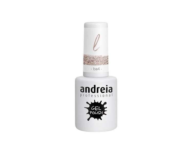 Andreia Semi-Permanent Nail Gel Polish for UV/LED Lamp Intense Shine and 4 weeks Lasting French Manicure Nail Gel Varnish 10.5ml