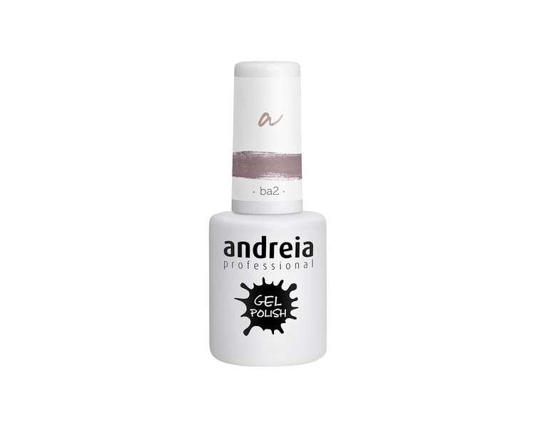 Andreia Semi-Permanent Nail Gel Polish for UV/LED Lamp Intense Shine and 4 weeks Lasting French Manicure Nail Gel Varnish Colour BA2 Pink Shades of Red 10.5ml