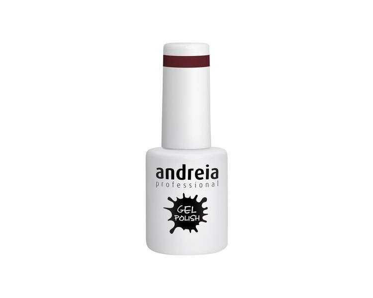 Andreia Semi-Permanent Nail Gel Polish for UV/LED Lamp Intense Shine and 4 weeks Lasting French Manicure Nail Gel Varnish Colour 236 Plum 10.5ml