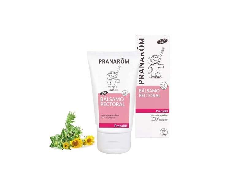 Pranarôm PranaBB Pectoral Balm Facilitates Breathing 100% Pure, Natural and Organic Essential and Vegetable Oils Special Formulation 40ml