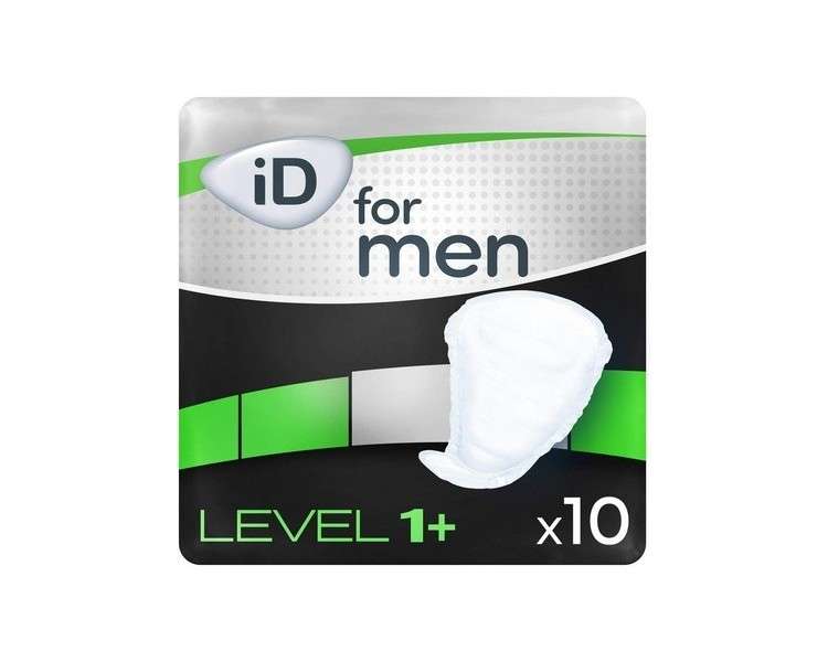 iD for Men Level 1+ Incontinence Pads - Pack of 10