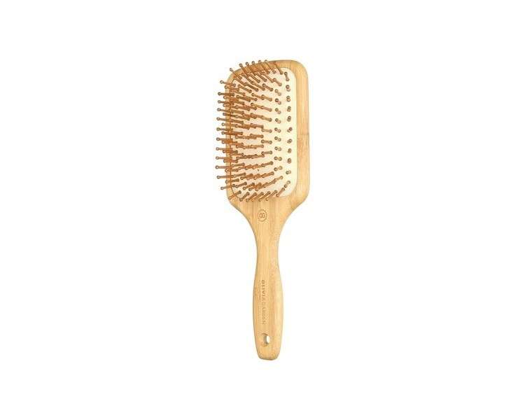 Olivia Garden Bamboo Touch Brush Eco-conscious Bamboo Detangle Massage Hair Brush Size L Beige/Brown