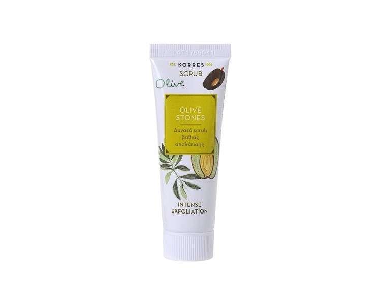 Korres Natural Olive Stones Scrub 18ml, Vegan