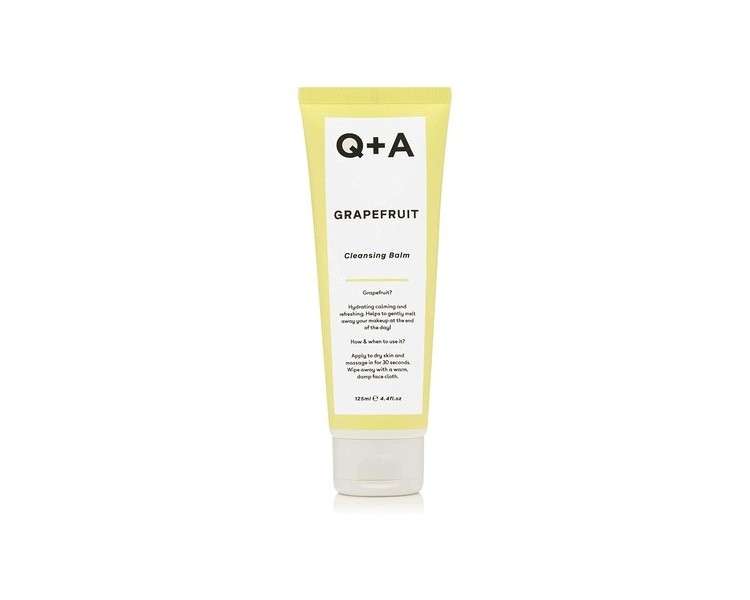 Q+A Grapefruit Cleansing Balm Makeup Remover 125ml 4.4fl Oz