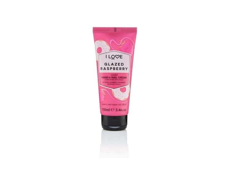 I Love Signature Glazed Raspberry Rejuvenating Hand and Nail Cream with Shea Butter and Organic Coconut Oil 100ml
