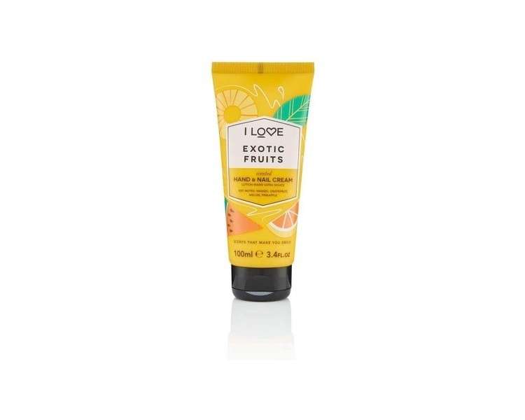 I Love Signature Exotic Fruits Rejuvenating Hand and Nail Cream with Shea Butter and Organic Coconut Oil 100ml