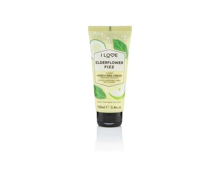 I Love Signature Elderflower Fizz Rejuvenating Hand and Nail Cream with Shea Butter and Organic Coconut Oil 100ml