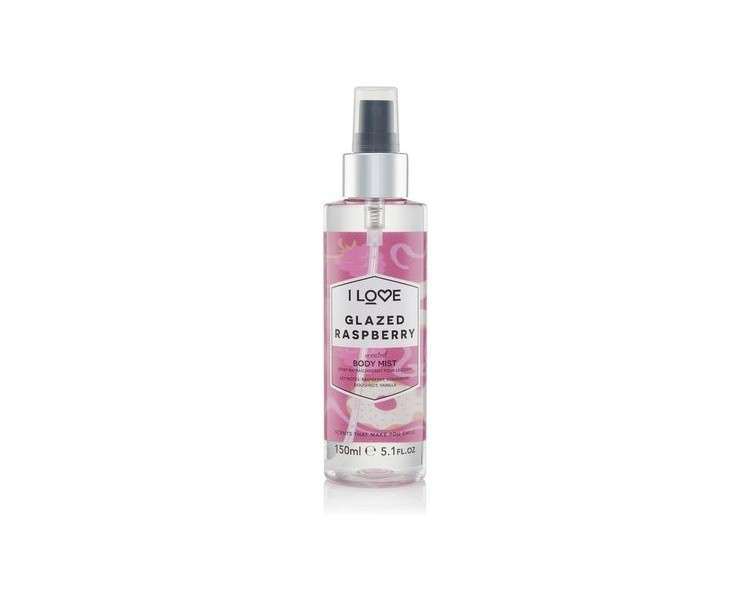 I Love Signature Glazed Raspberry Long Lasting Fast Drying Non Sticky Body Mist for Her 150ml