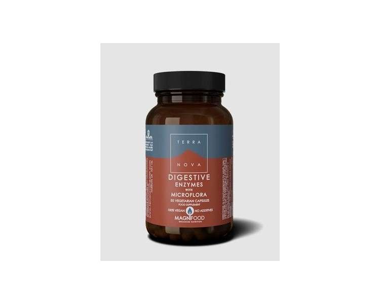 Terranova Digestive Enzymes with Probiotics Complex 50 Vegicaps