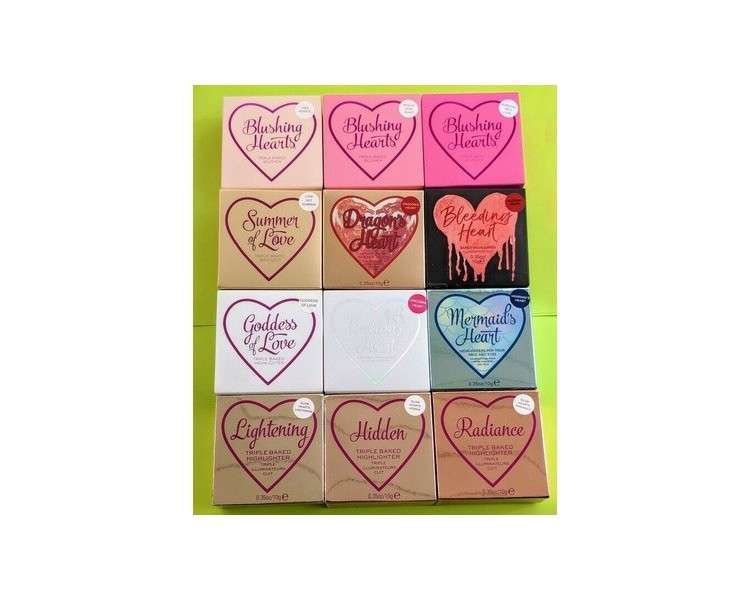 Makeup Revolution I ♡ Makeup Blushing Hearts Baked Bronzer Blusher Highlighter