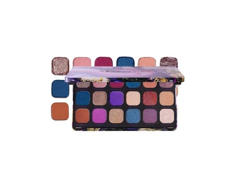 Makeup Revolution Forever Flawless Eyeshadow Palette Eutopia 18 Shades 19.8g