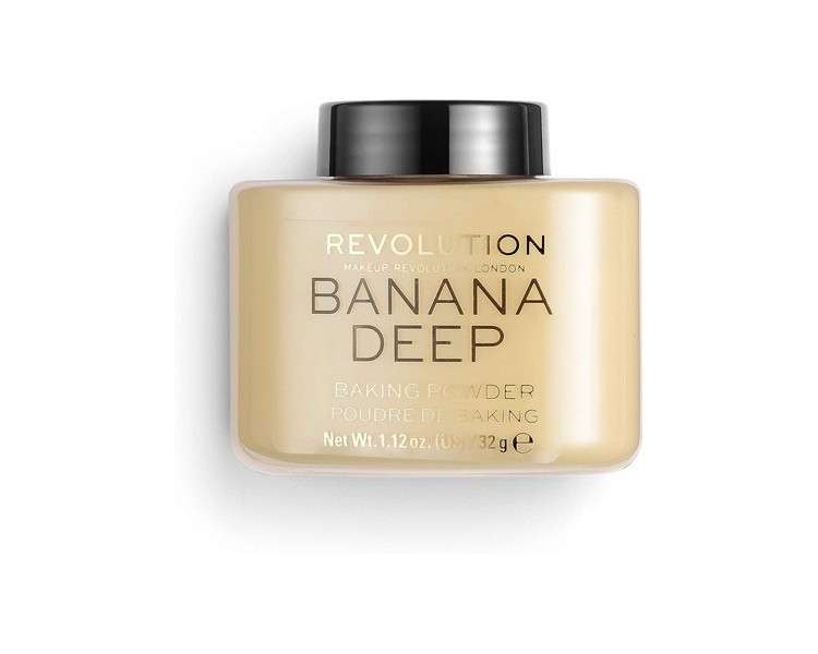 Makeup Revolution Loose Baking Powder Prolongs Makeup Wear Banana Deep 32g