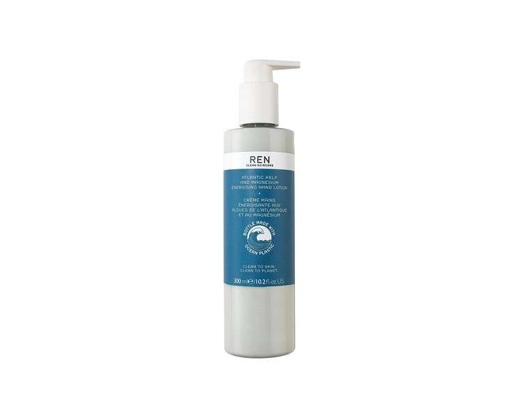 Ren Clean Skincare Atlantic Kelp And Magnesium Energising Hand Lotion 300ml