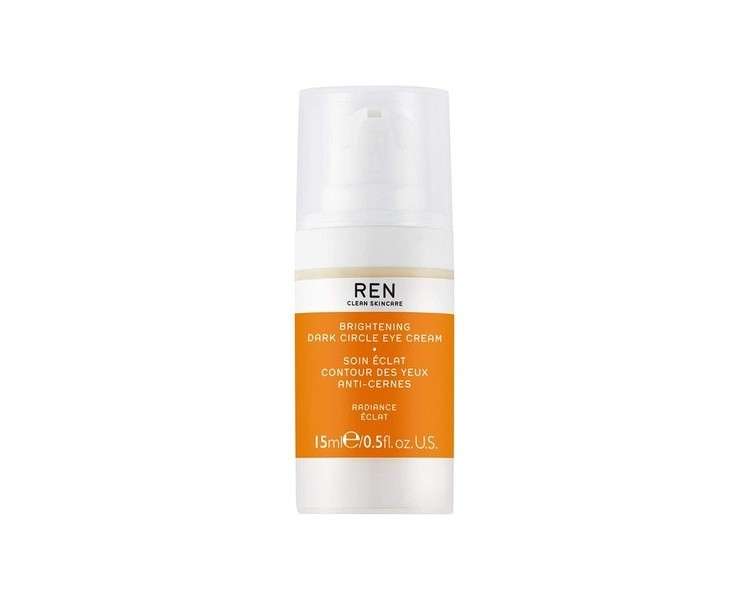 REN Clean Skincare Brightening Dark Circle Eye Cream Hydrates and Reduces Dark Spots in 7 Days Revives and Firms Tired Under Eyes by Evening Skin Tone Vegan and Cruelty Free Step 3 Treat