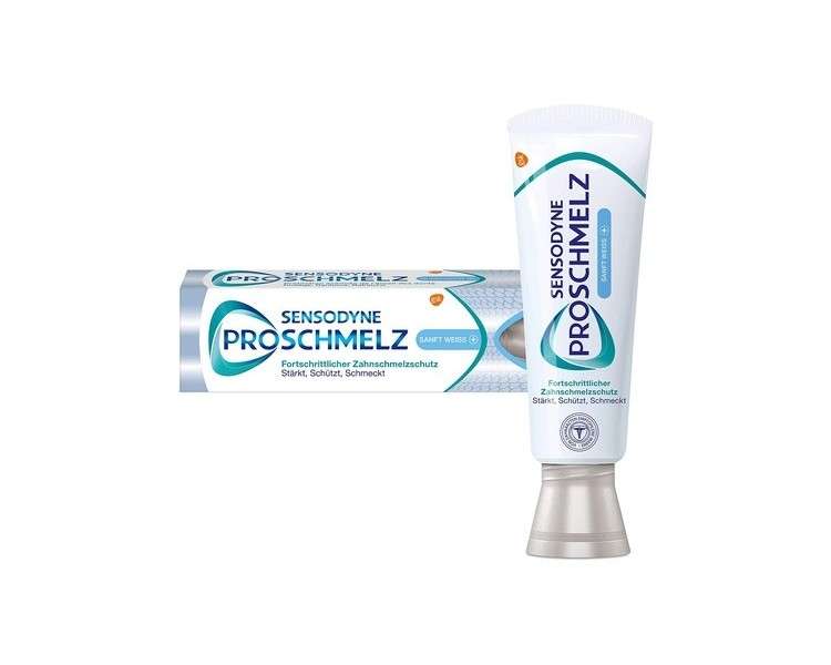 SENSODYNE ProSchmelz Sanft Weiss Plus Toothpaste 75ml - Advanced Enamel Protection with Whitening Effect - Strengthens, Protects, Tastes Great