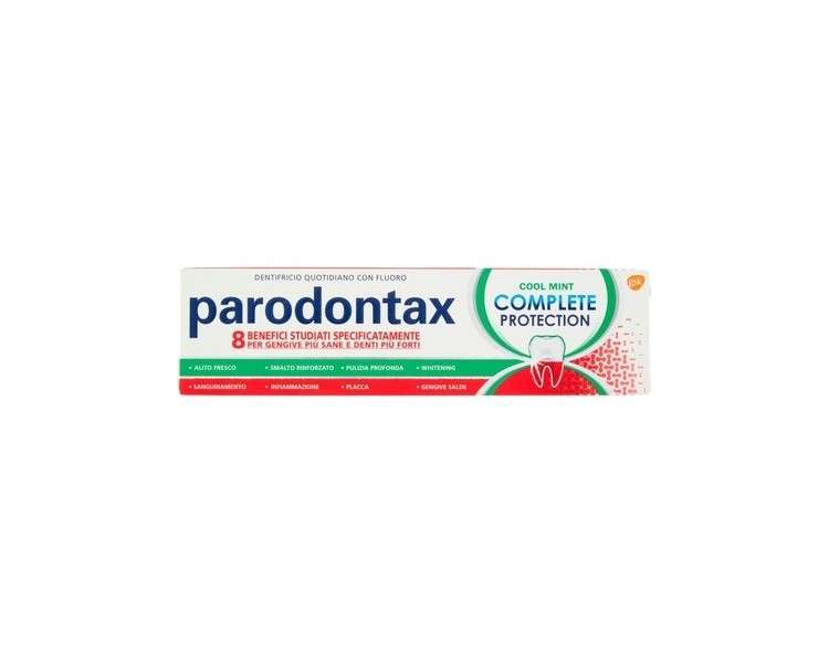 Parodontax Complete Protection Cool Mint Daily Toothpaste with Fluoride for Healthier Gums and Stronger Teeth 75ml