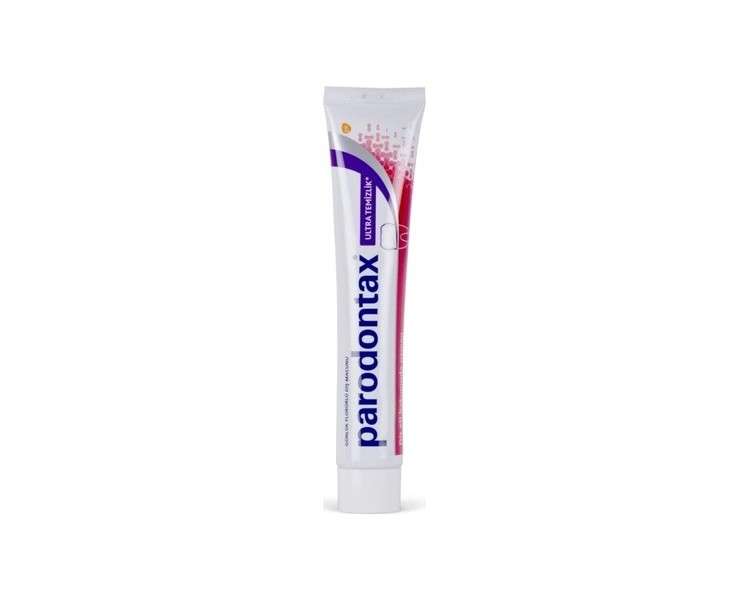 Parodontax Ultra Clean Toothpaste Helps Reduce and Prevent Gum Problems and Promotes Strong Teeth and Fresh Breath 75ml