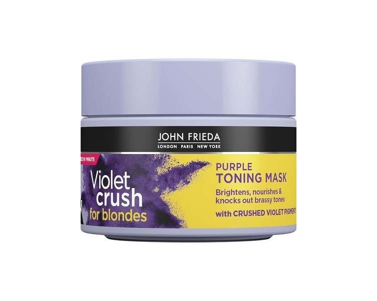 John Frieda Violet Crush Purple Toning Hair Mask for Blonde Hair 250ml