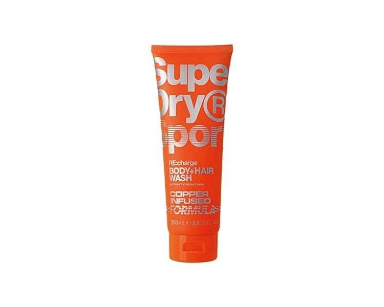 Superdry RE:charge Men's Body + Hair Wash Tube 250ml