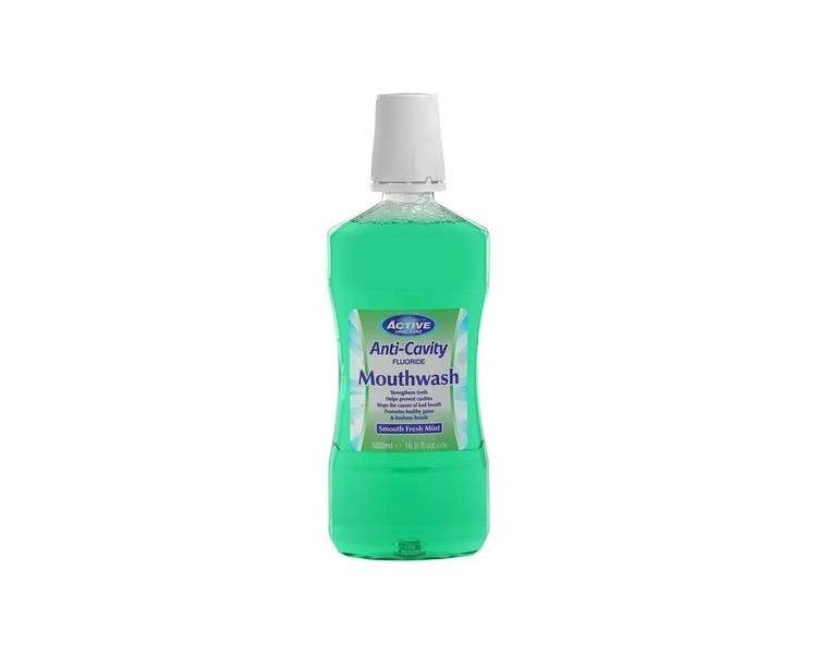 Active Oral Care Fluoride Mouthwash with Fresh Mint 500ml