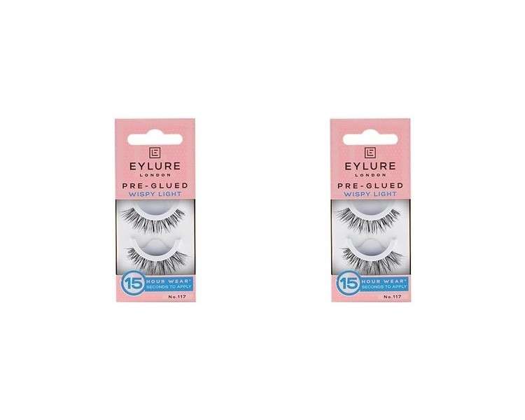 Eylure Fluttery Light 117 Pre-Glued False Lashes 2 count