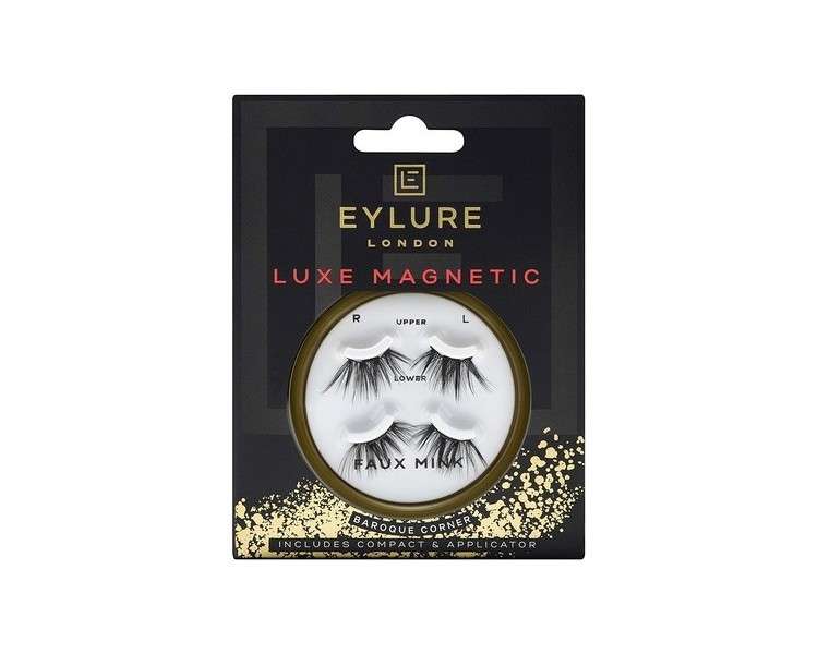 Eylure Luxe Magnetic Accent False Lashes Baroque 4 Count