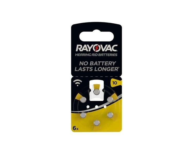 Rayovac Size 10 PR70 Hearing Aid Batteries 10 AU- Yellow Single