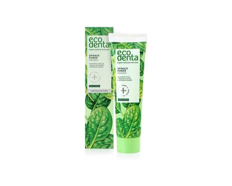 Ecodenta Toothpaste with Spinach Extract Fluoride 100ml