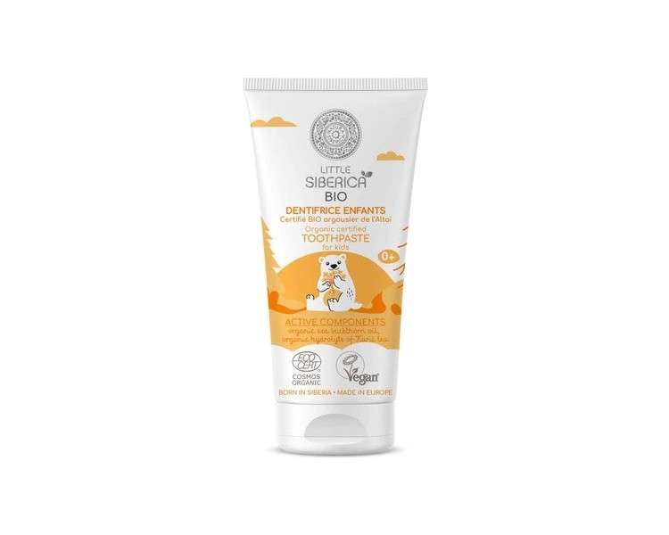 Natura Siberica Little Siberica Organic Certified Kids Toothpaste Altai Oblepikha 60ml