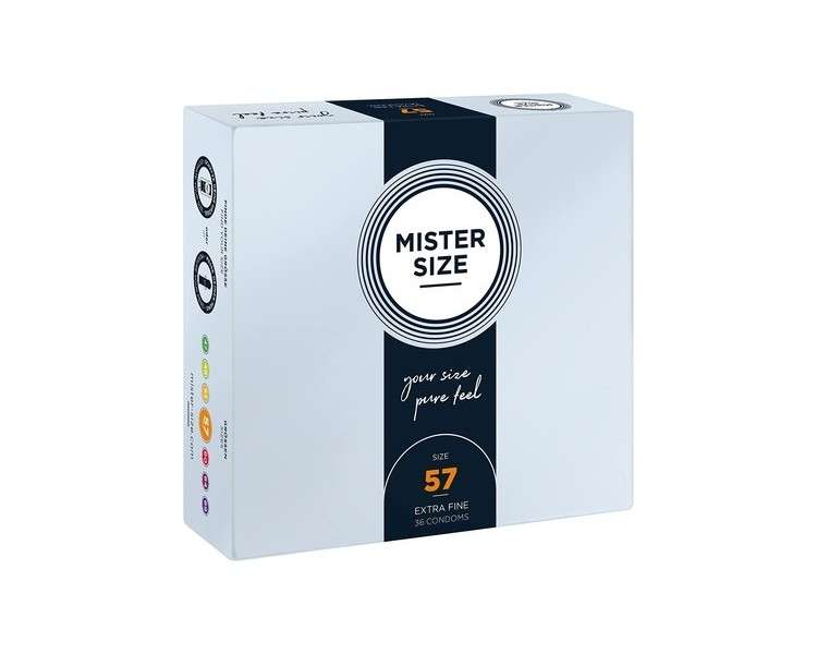 MISTER SIZE Condoms Ultra Thin 57mm - Pack of 36