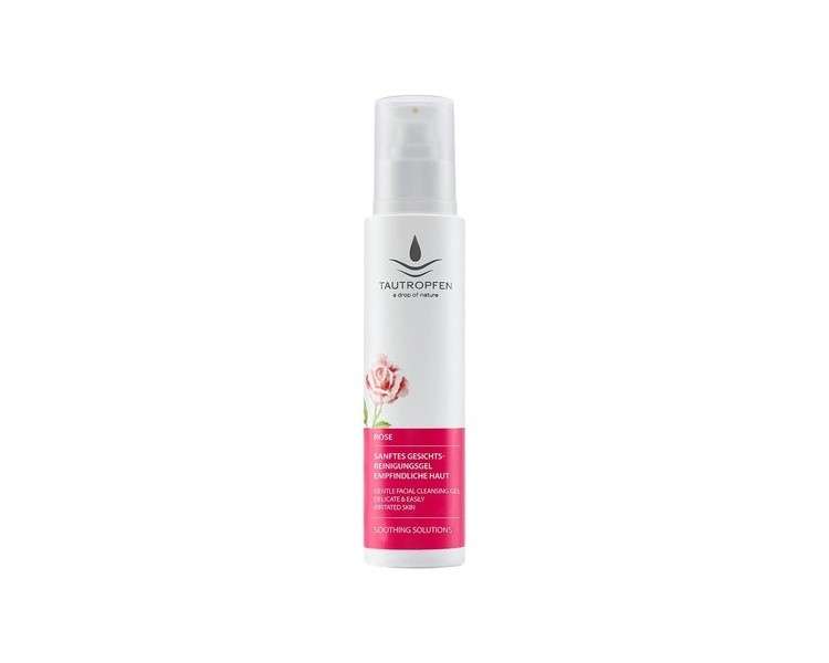 TAUTROPFEN Naturkosmetik Rose Gentle Face Cleansing Gel for Sensitive and Delicate Skin 150ml