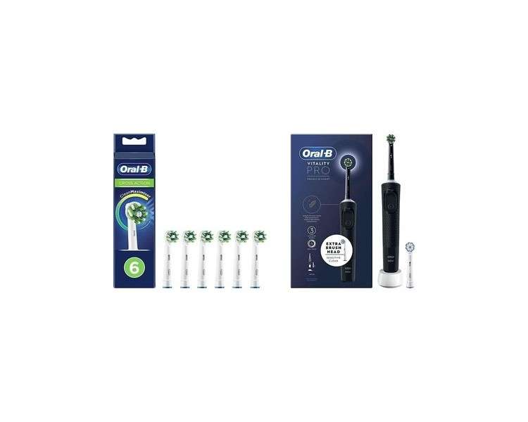 Oral-B Cross Action Electric Toothbrush Head with CleanMaximizer