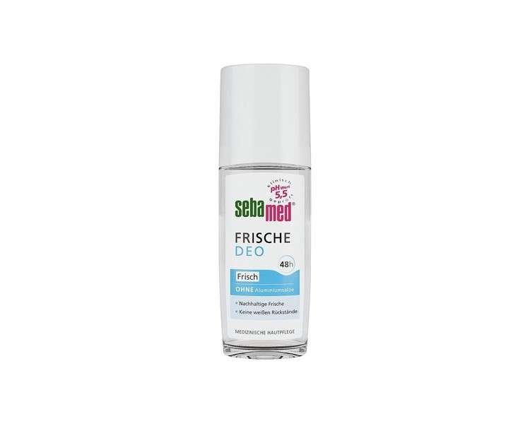 Sebamed Fresh Deodorant Spray Reliable Protection Against Body Odor 48h Effect Sustainable Freshness No White Residue Aluminum-Free 75ml