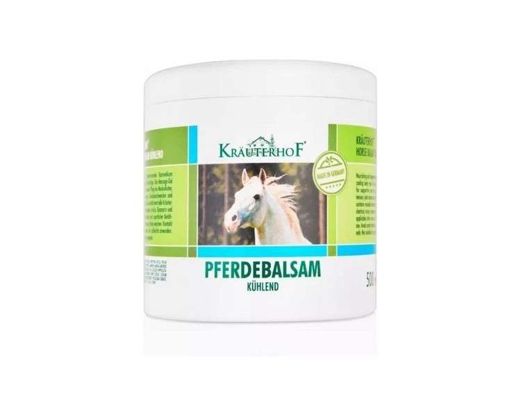 Kräuterhof Horse Balm Cools and Revitalizes with Herbal Extracts 500ml Tub