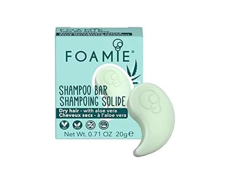 FOAMIE Travel Sized Body Bar Moisturising Aloe Vera PH Balanced Soap-Free No Sulphates or Parabens Made in the UK