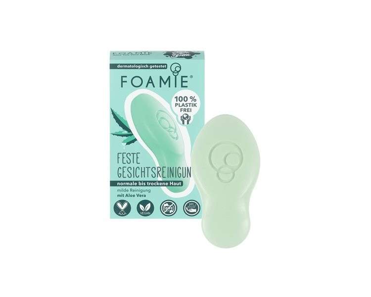 Foamie Solid Face Cleanser for Dry Skin with Aloe Vera & Almond Milk 60g