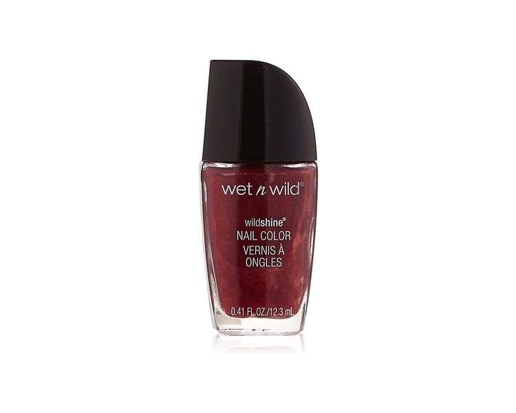 Wet 'n' Wild Wild Shine Nail Color Burgundy Frost 1 Count