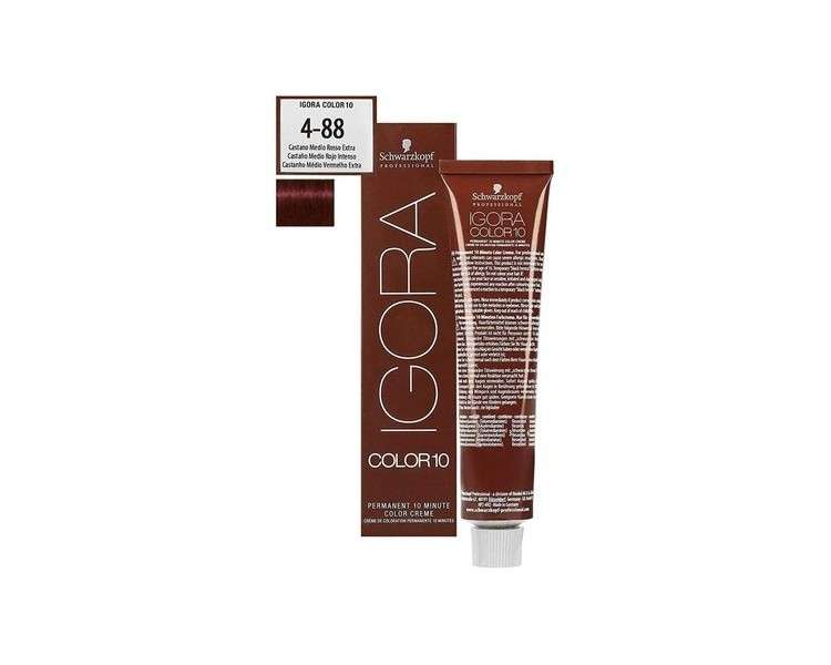 Schwarzkopf Igora Color10 Medium Brown Red Extra 60ml