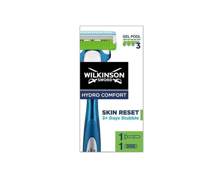 Wilkinson Sword Hydro Comfort For Men Regular Razor Handle + 1 Blade Refill